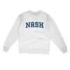 Nash Varsity Midweight Crewneck Sweatshirt-White-Allegiant Goods Co. Vintage Sports Apparel
