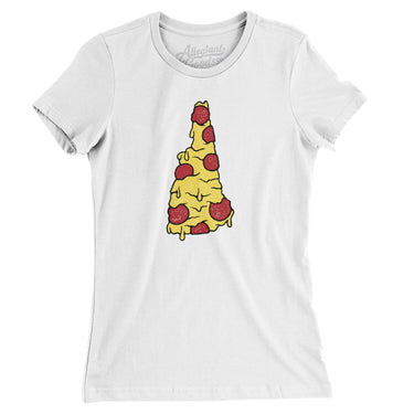 New Hampshire Pizza State Women's T-Shirt-Allegiant Goods Co. Vintage Sports Apparel