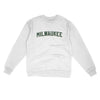 Milwaukee Varsity Midweight Crewneck Sweatshirt-White-Allegiant Goods Co. Vintage Sports Apparel
