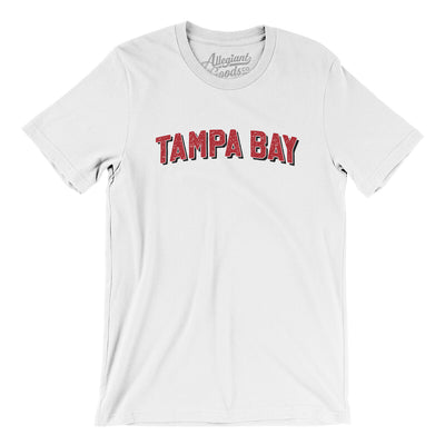 Tampa Bay Varsity Men/Unisex T-Shirt-White-Allegiant Goods Co. Vintage Sports Apparel