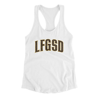 Lfgsd Women's Racerback Tank-White-Allegiant Goods Co. Vintage Sports Apparel