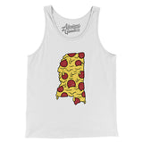 Mississippi Pizza State Men/Unisex Tank Top-Allegiant Goods Co. Vintage Sports Apparel