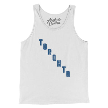 Toronto Hockey Jersey Men/Unisex Tank Top-White-Allegiant Goods Co. Vintage Sports Apparel