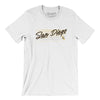 San Diego Retro Men/Unisex T-Shirt-White-Allegiant Goods Co. Vintage Sports Apparel