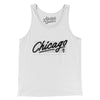 Chicago Retro Men/Unisex Tank Top-White-Allegiant Goods Co. Vintage Sports Apparel