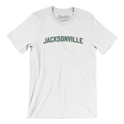 Jacksonville Varsity Men/Unisex T-Shirt-White-Allegiant Goods Co. Vintage Sports Apparel