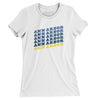 Ann Arbor Vintage Repeat Women's T-Shirt-White-Allegiant Goods Co. Vintage Sports Apparel