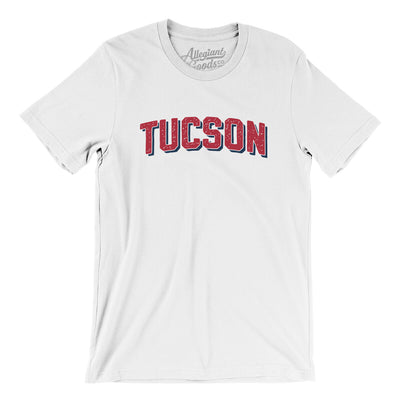Tucson Varsity Men/Unisex T-Shirt-White-Allegiant Goods Co. Vintage Sports Apparel