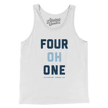 Rhode Island 401 Men/Unisex Tank Top-Allegiant Goods Co. Vintage Sports Apparel