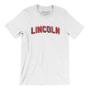 Lincoln Varsity Men/Unisex T-Shirt-White-Allegiant Goods Co. Vintage Sports Apparel
