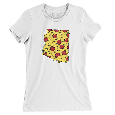 Arizona Pizza State Women's T-Shirt-White-Allegiant Goods Co. Vintage Sports Apparel