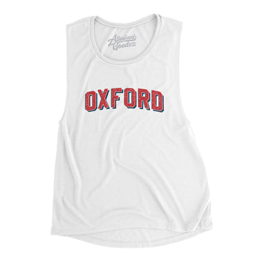 Oxford Varsity Women's Flowey Scoopneck Muscle Tank-Allegiant Goods Co. Vintage Sports Apparel