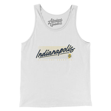 Indianapolis Retro Men/Unisex Tank Top-Allegiant Goods Co. Vintage Sports Apparel