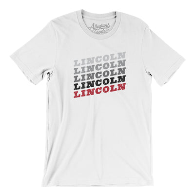 Lincoln Vintage Repeat Men/Unisex T-Shirt-White-Allegiant Goods Co. Vintage Sports Apparel