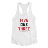 Cincinnati 513 Women's Racerback Tank-Allegiant Goods Co. Vintage Sports Apparel