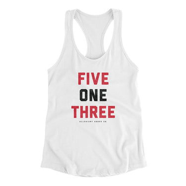 Cincinnati 513 Women's Racerback Tank-Allegiant Goods Co. Vintage Sports Apparel