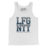 Lfg Nyy Men/Unisex Tank Top-White-Allegiant Goods Co. Vintage Sports Apparel