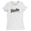 Boston Retro Women's T-Shirt-White-Allegiant Goods Co. Vintage Sports Apparel
