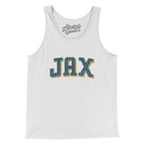 Jax Varsity Men/Unisex Tank Top-White-Allegiant Goods Co. Vintage Sports Apparel