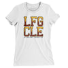 Lfg Cle Women's T-Shirt-White-Allegiant Goods Co. Vintage Sports Apparel