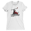 Las Vegas Wranglers Women's T-Shirt-White-Allegiant Goods Co. Vintage Sports Apparel