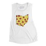Ohio Pizza State Women's Flowey Scoopneck Muscle Tank-Allegiant Goods Co. Vintage Sports Apparel