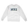 Mke Varsity Midweight Crewneck Sweatshirt-White-Allegiant Goods Co. Vintage Sports Apparel