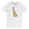 Delaware Pizza State Men/Unisex T-Shirt-White-Allegiant Goods Co. Vintage Sports Apparel