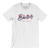 Boston Overprint Men/Unisex T-Shirt-White-Allegiant Goods Co. Vintage Sports Apparel