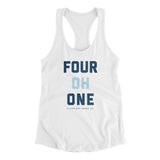 Rhode Island 401 Women's Racerback Tank-Allegiant Goods Co. Vintage Sports Apparel