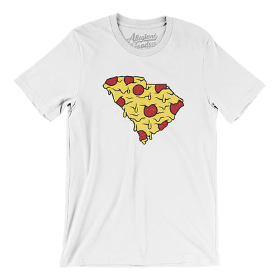 South Carolina Pizza State Men/Unisex T-Shirt-White-Allegiant Goods Co. Vintage Sports Apparel