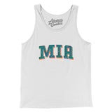Mia Varsity Men/Unisex Tank Top-Allegiant Goods Co. Vintage Sports Apparel