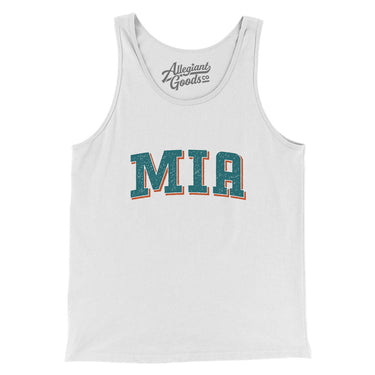 Mia Varsity Men/Unisex Tank Top-Allegiant Goods Co. Vintage Sports Apparel