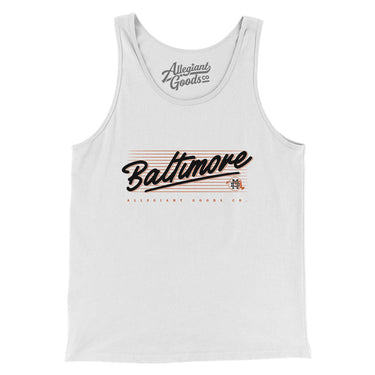 Baltimore Retro Men/Unisex Tank Top-Allegiant Goods Co. Vintage Sports Apparel
