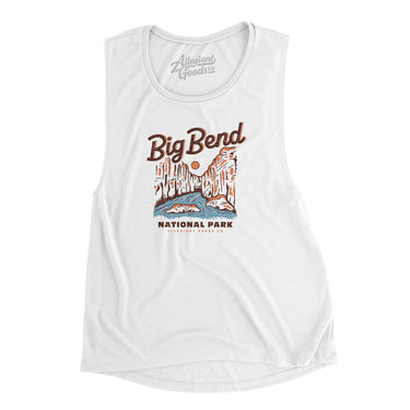 Big Bend National Park Women's Flowey Scoopneck Muscle Tank-Allegiant Goods Co. Vintage Sports Apparel
