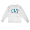 Clt Varsity Midweight Crewneck Sweatshirt-White-Allegiant Goods Co. Vintage Sports Apparel