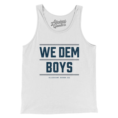 We Dem Boys Men/Unisex Tank Top-White-Allegiant Goods Co. Vintage Sports Apparel
