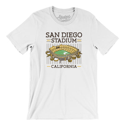 San Diego Stadium Men/Unisex T-Shirt-White-Allegiant Goods Co. Vintage Sports Apparel