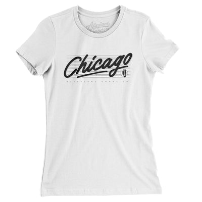 Chicago Retro Women's T-Shirt-White-Allegiant Goods Co. Vintage Sports Apparel