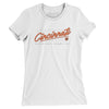 Cincinnati Retro Women's T-Shirt-White-Allegiant Goods Co. Vintage Sports Apparel