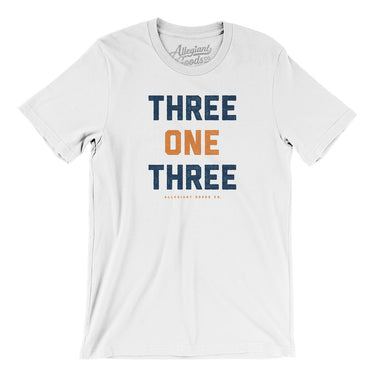 Detroit 313 Area Code Men/Unisex T-Shirt-Allegiant Goods Co. Vintage Sports Apparel