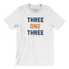 Detroit 313 Area Code Men/Unisex T-Shirt-White-Allegiant Goods Co. Vintage Sports Apparel