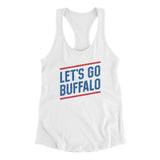 Let's Go Buffalo Women's Racerback Tank-Allegiant Goods Co. Vintage Sports Apparel
