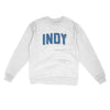 Indy Varsity Midweight Crewneck Sweatshirt-White-Allegiant Goods Co. Vintage Sports Apparel