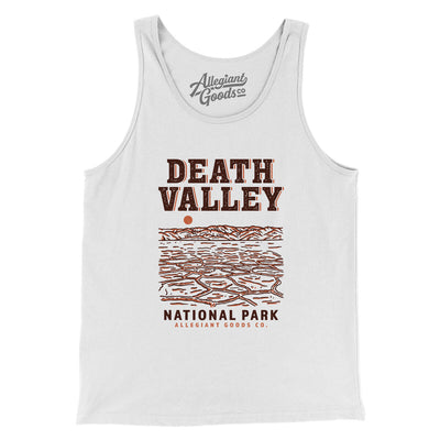 Death Valley National Park Men/Unisex Tank Top-White-Allegiant Goods Co. Vintage Sports Apparel