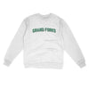 Grand Forks North Dakota Varsity Midweight Crewneck Sweatshirt-White-Allegiant Goods Co. Vintage Sports Apparel