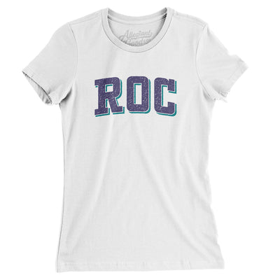 Roc Varsity Women's T-Shirt-White-Allegiant Goods Co. Vintage Sports Apparel