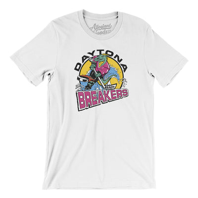 Daytona Beach Breakers Men/Unisex T-Shirt-White-Allegiant Goods Co. Vintage Sports Apparel