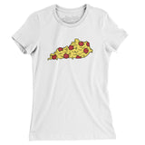 Kentucky Pizza State Women's T-Shirt-White-Allegiant Goods Co. Vintage Sports Apparel