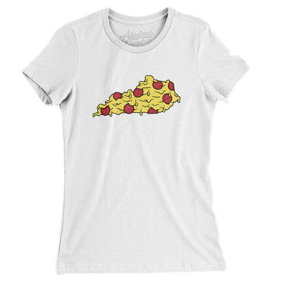 Kentucky Pizza State Women's T-Shirt-White-Allegiant Goods Co. Vintage Sports Apparel